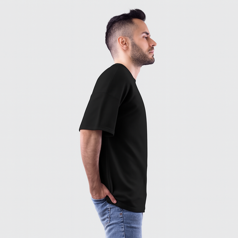 Erkek Siyah Basic T-shirt