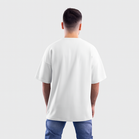 Erkek Beyaz Basic T-shirt