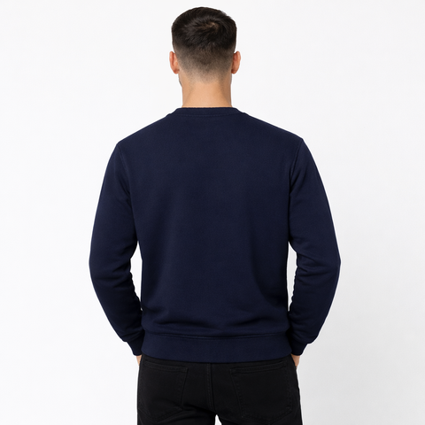 Erkek Basic Lacivert Sweatshirt