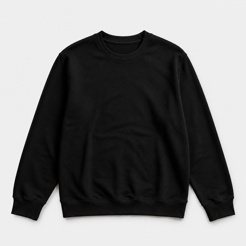 Siyah Basic Sweatshirt