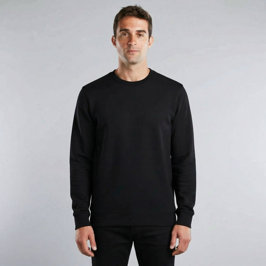 Erkek Siyah Regular Sweatshirt